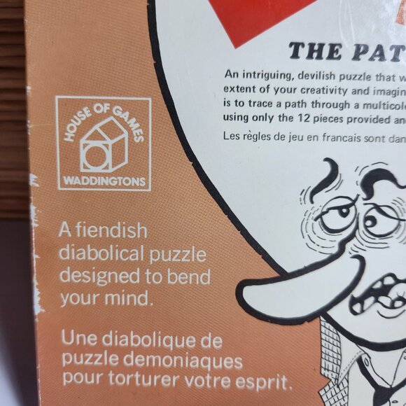 The Path Mind Bender Puzzle Waddingtons House of Games Vintage 1969 - Picture 3 of 10